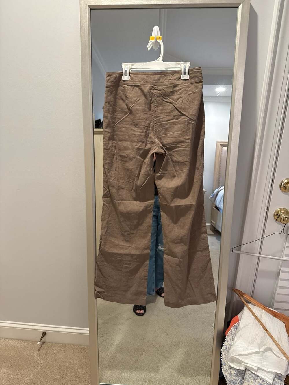 Eileen Fisher Linen Viscose Stretch Wide-Leg Pants Size 4 - Picture 4 of 6